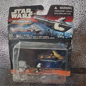 Disney Star Wars Return of the Jedi Micro Machines Endor Forest Battle 3-Pack